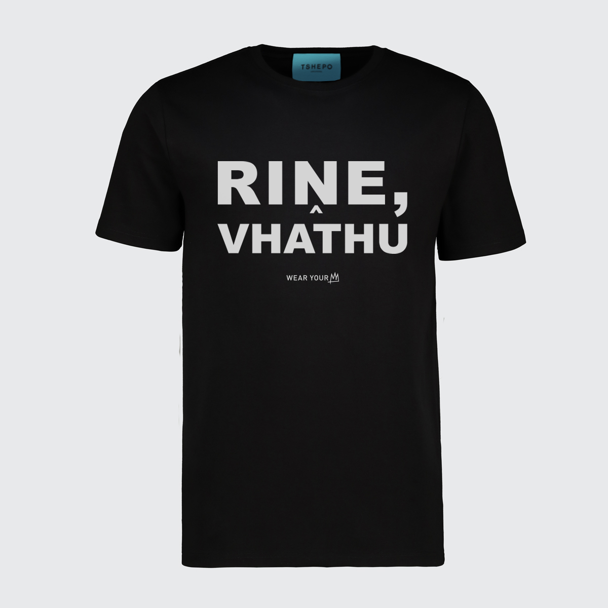 TSHEPO, RINE, VHATHU T-SHIRT, BLACK | TSHEPO