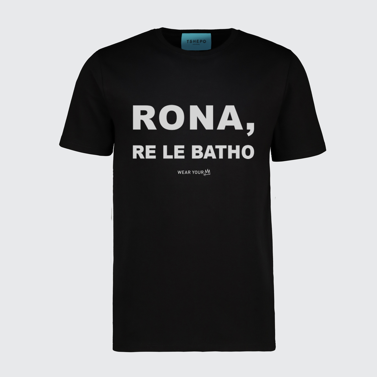 TSHEPO, RONA, RE LE BATHO T-SHIRT, BLACK | TSHEPO