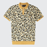 TSHEPO, KNIT POLO, LEOPARD