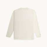 TSHEPO, SIGNATURE, OVERSIZED LONG SLEEVE T-SHIRT, IVORY