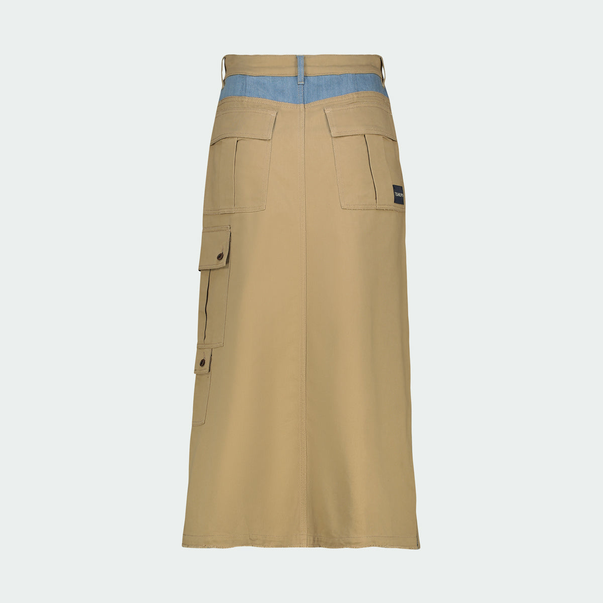 TSHEPO MAXI SKIRT, KHAKI 2 | TSHEPO