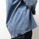 TSHEPO, LONG SLEEVE DENIM SHIRT, RUST WASH