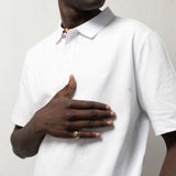 TSHEPO, REGULAR FIT POLO, WHITE