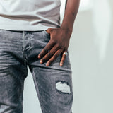 TSHEPO MENS DIKGOSI JEANS, GREY