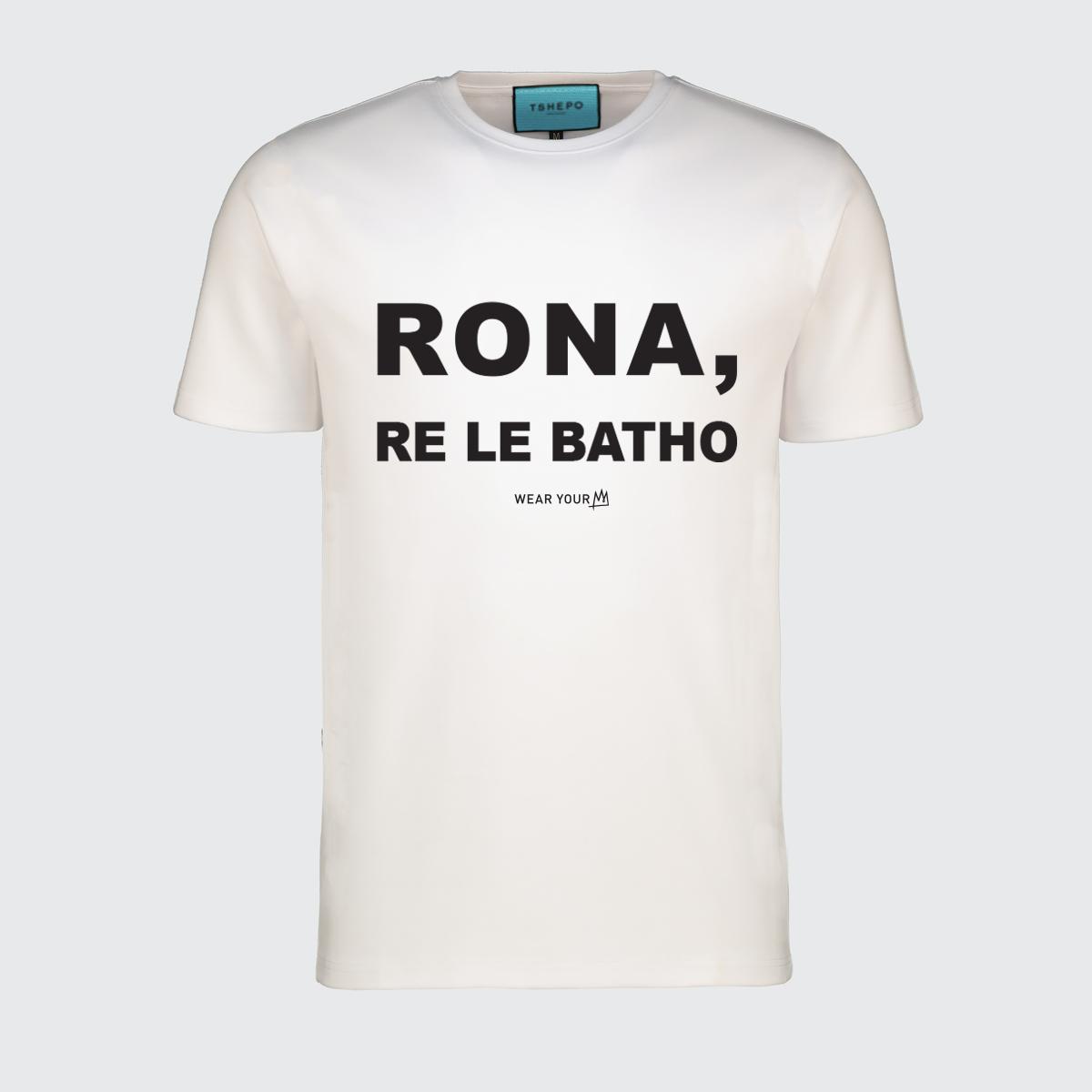 TSHEPO, RONA, RE LE BATHO T-SHIRT, WHITE | TSHEPO