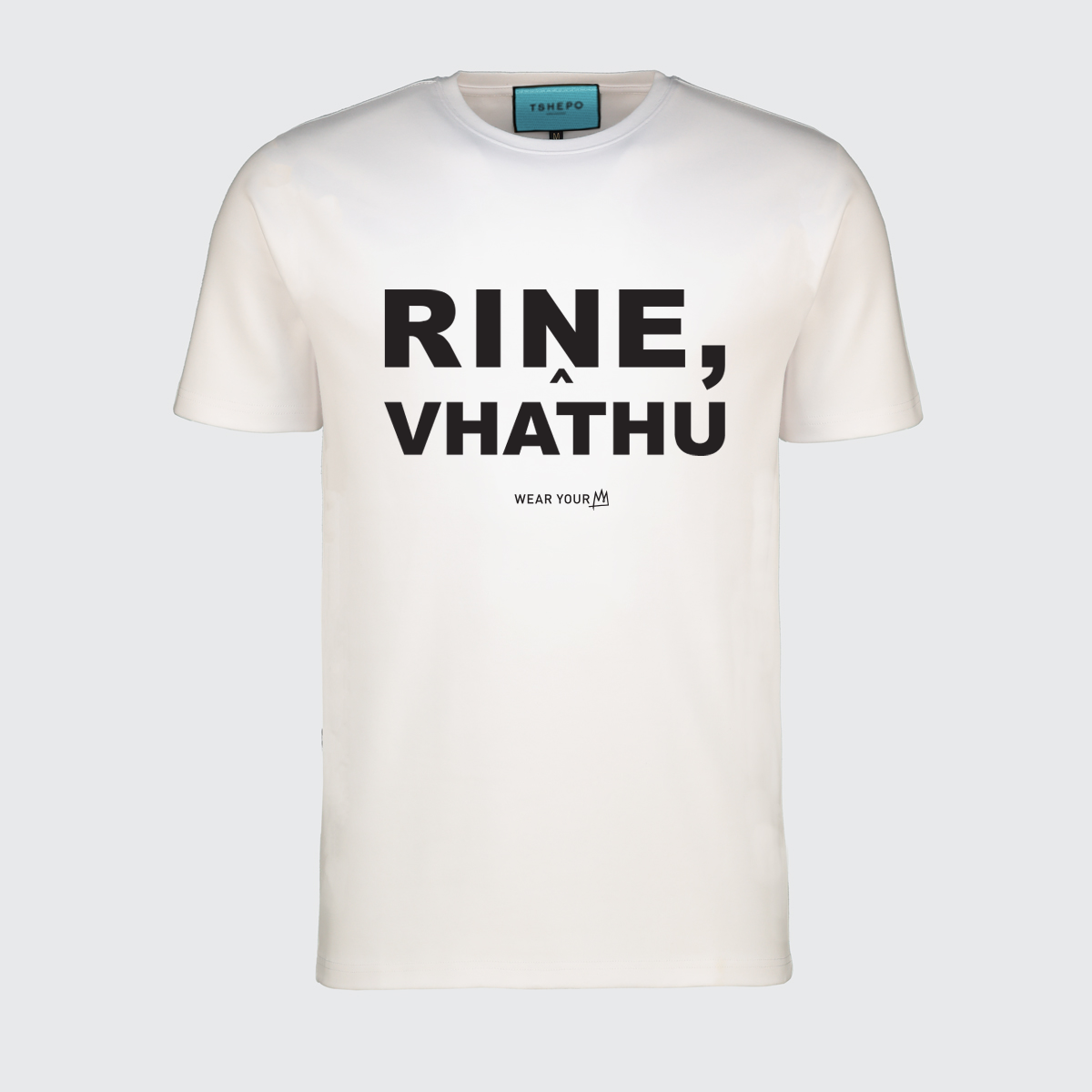 TSHEPO, RINE, VHATHU T-SHIRT, WHITE | TSHEPO