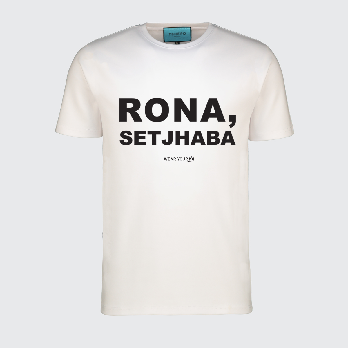 TSHEPO, RONA, SETJHABA T-SHIRT, WHITE | TSHEPO